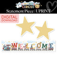 Load image into Gallery viewer, Printable Vintage Welcome Train Statement Piece | Storybook Circus