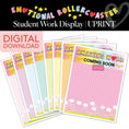 Load image into Gallery viewer, Printable Rainbow Pastel Student Work Display | Emotional Rollercoaster