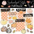 Load image into Gallery viewer, Fall Pumpkins and Leaves Bulletin Board Set Full Bundle Printable Classrom Decor by UPRINT