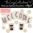 Load image into Gallery viewer, The Cozy Collection Welcome Bulletin Board Set UPRINT