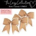 Load image into Gallery viewer, Printable Burlap Bow Bulletin Board Cutouts