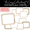 Load image into Gallery viewer, The Cozy Collection Editable Labels UPRINT