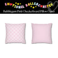 Load image into Gallery viewer, Bubblegum Pink Checkerboard Classroom Pillow Cover | Emotional Rollercoaster