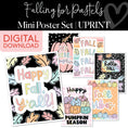 Load image into Gallery viewer, falling for pastels mini poster set