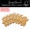 Load image into Gallery viewer, gingerbread man classroom cutouts