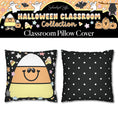 Load image into Gallery viewer, Pastel Candy Corn Cutie Halloween Classroom Pillow Cover | A Year In Pastel
