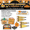 Load image into Gallery viewer, Printable Halloween October Whiteboard Kit | 90s Teacher