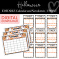Load image into Gallery viewer, Halloween classroom Newsletters and Calendar Sheet