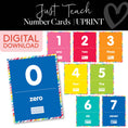 Load image into Gallery viewer, Number Cards Bulletin Board | Just Teach | Schoolgirl Style | UPRINT