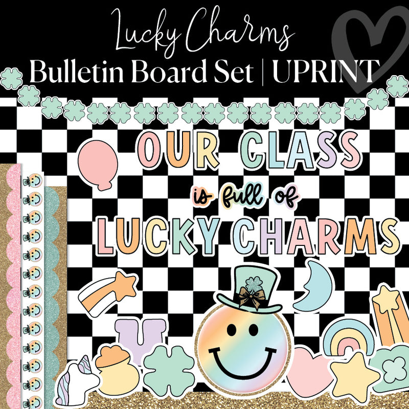 Lucky Charms Bulletin Board Set | St. Patricks Day Classroom Decor | Schoolgirl Style