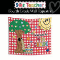 Load image into Gallery viewer, Welcome to 4th Grade Classroom Wall Tapestry | 90s Teacher