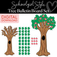 Load image into Gallery viewer, Printable Retro Apple Tree Bulletin Board Set | 90s Teacher