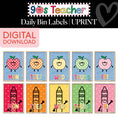 Load image into Gallery viewer, Printable Retro Daily Bin Labels | 90s Teacher