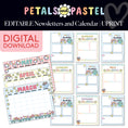 Load image into Gallery viewer, spring editable newsletters and calendar for the classroom