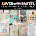 Load image into Gallery viewer, Saved By The Pastel Pre-Printed Classroom Decor Bundle