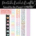 Load image into Gallery viewer, Saved By The Pastel Printable Border Bundle