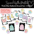 Load image into Gallery viewer, Saved By The Pastel Welcome Bulletin Board Set UPRINT