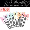 Load image into Gallery viewer, Paper Clips | Classroom Cut Outs | Saved By The Pastel | Printable Classroom Decor | Schoolgirl Style