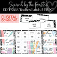 Load image into Gallery viewer, Saved By The Pastel Editable Toolbox Labels UPRINT