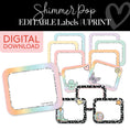 Load image into Gallery viewer, Shimmer Pop Editable & Printable Classroom Labels