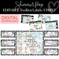 Load image into Gallery viewer, Pastel editable and printable teacher toolbox supply labels
