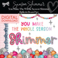Load image into Gallery viewer, Season Shimmer Christmas Door Decor | Christmas Bulletin Board Set | UPRINT | Schoolgirl Style