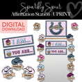 Load image into Gallery viewer, Sparkly Spur Affirmation Station UPRINT