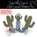 Load image into Gallery viewer, Printable Cactus Bulletin Board Cutouts