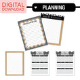 Load image into Gallery viewer, Printable Black and White Teacher Planner | Simply Sweet