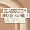 Load image into Gallery viewer, Boho Rainbow Ultimate Pre-Printed and Printable Classroom Decor Bundle