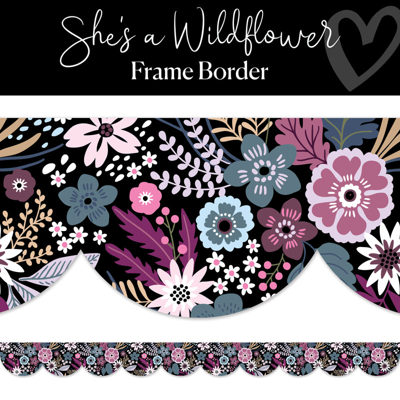 She's A Wildflower | Bulletin Board Borders | Schoolgirl Style