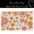 Load image into Gallery viewer, Retro Floral Classroom Rug by Schoolgirl Style