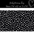 Load image into Gallery viewer, Black and White Spotty Rug Classroom Rug Pinky Promise by Flagship