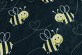 Load image into Gallery viewer, Bees on Black Classroom Rug By Schoolgirl Style