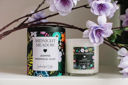 Floral Scented Non Toxic Candle | Midnight Meadow  | StyleHouse Design Studio