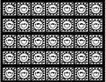 Load image into Gallery viewer, Black and White Happy Faces on Checkerboard Background Squares Sit Spot Classroom Mat by Schoolgirl Style