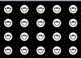 Load image into Gallery viewer, Black and White Happy Faces Sit Spot Classroom Mat by Schoolgirl Style