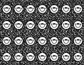 Load image into Gallery viewer, Black and White Happy Faces Sit Spot on Composition Classroom Mat by Schoolgirl Style