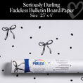 Load image into Gallery viewer, Seriously Darling – Black Bow & Polka Dot Bulletin Board Paper 25ft. | Schoolgirl Style x Fadeless®