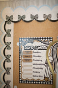 Load image into Gallery viewer, Classic Black and White Calendar Bulletin Board Set | Simply Sweet