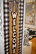 Load image into Gallery viewer, Black Gingham Bulletin Board Paper 25ft. | Schoolgirl Style x Fadeless®