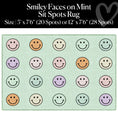 Load image into Gallery viewer, Smiley Faces on Mint Sit Spots Classroom Rug by Schoolgirl Style