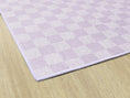 Load image into Gallery viewer, Smile Lavender Checkerboard Classroom Rug by Schoolgirl Style