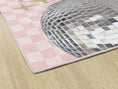 Load image into Gallery viewer, Disco Ball Checkerboard Classroom Rug by Schoolgirl Style
