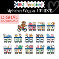 Load image into Gallery viewer, Printable Retro Alphabet Wagon | 90s Teacher