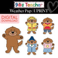 Load image into Gallery viewer, Printable Retro Weather Pup | 90s Teacher