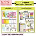 Load image into Gallery viewer, Printable Ultimate Brights Classroom Management and Organization Bundle