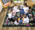 Load image into Gallery viewer, Vintage Floral Classroom Rug by Schoolgirl Style