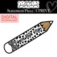 Load image into Gallery viewer, Printable Classic Black and White Pencil Statement Piece | Simply Sweet