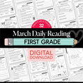 Load image into Gallery viewer, Printable First Grade March Daily Reading